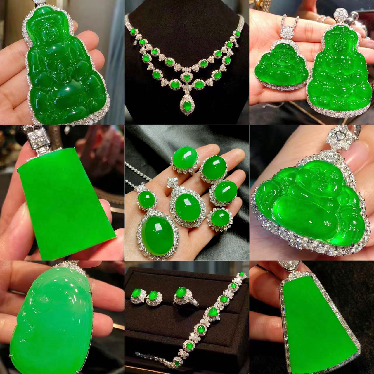 翡翠项链图片，翡翠项链款式图片